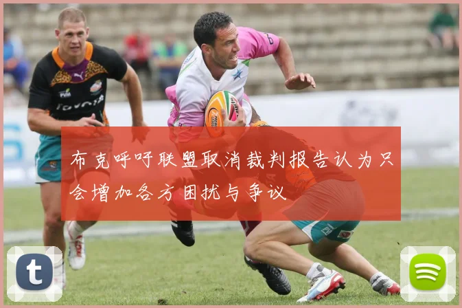 布克呼吁联盟取消裁判报告认为只会增加各方困扰与争议
